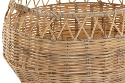 Cesta trenzada mediana