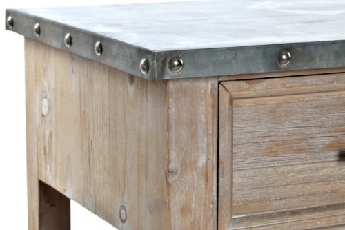 Consola madera aluminio