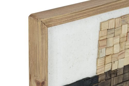 Cuadro natural wood reciclada marrón