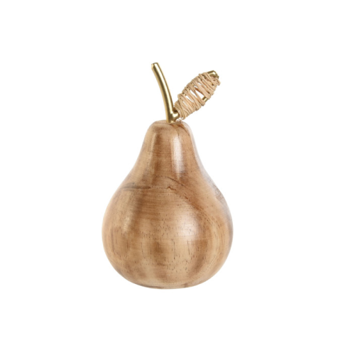 Figura decoración pera madera