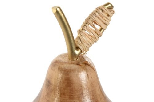 Figura decoración pera madera