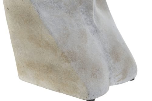 Macetero busto cemento envejecido