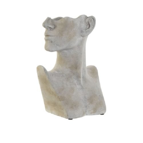 Macetero busto cemento envejecido