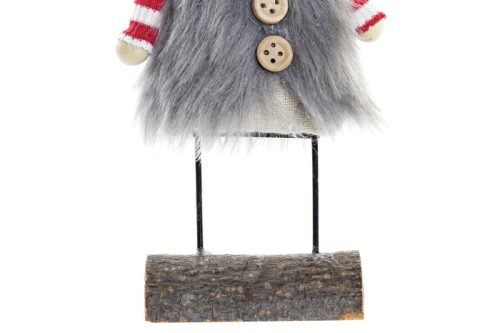 Figura reno navidad rojo-gris