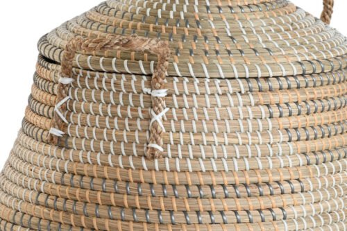 Cesta con tapa segagrass set 2