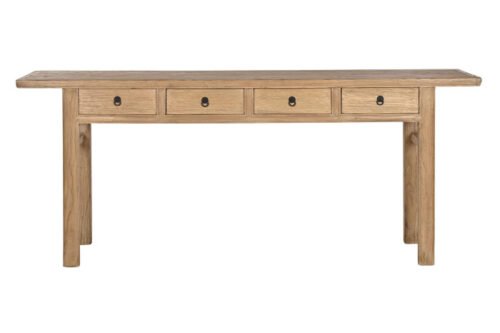 Consola olmo macizo cajones