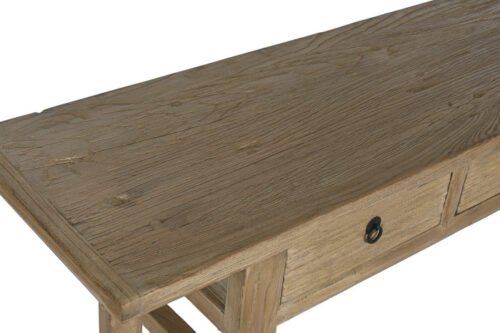 Consola olmo macizo cajones