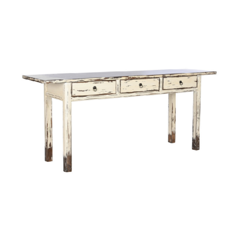 Consola decapé blanco