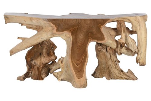 Consola raiz de teca natural