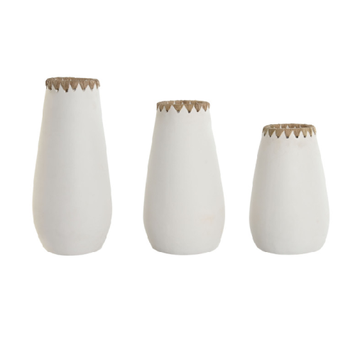 Jarrón set 3 terracota