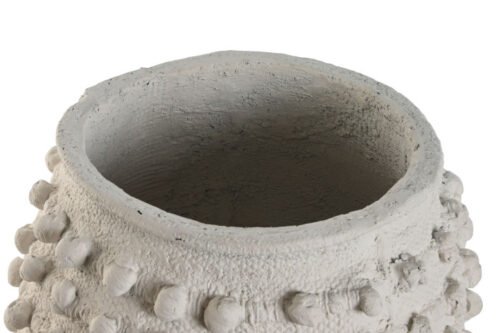 Macetero bolitas gris