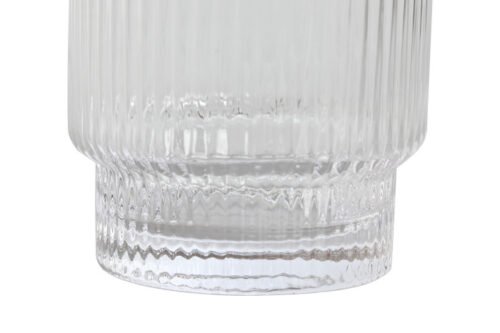 Vaso crsital rayado set 6 u