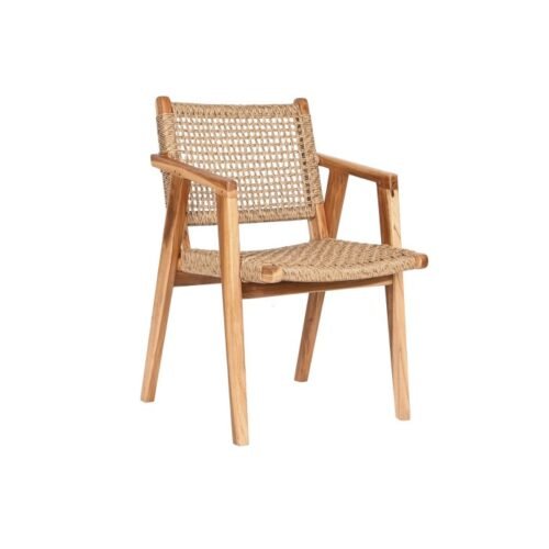 Silla teca fibra