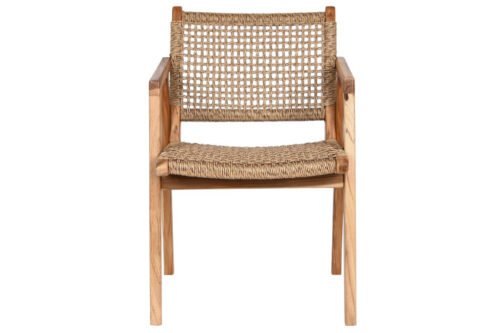 Silla teca fibra