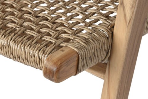 Silla teca fibra