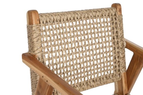 Silla teca fibra