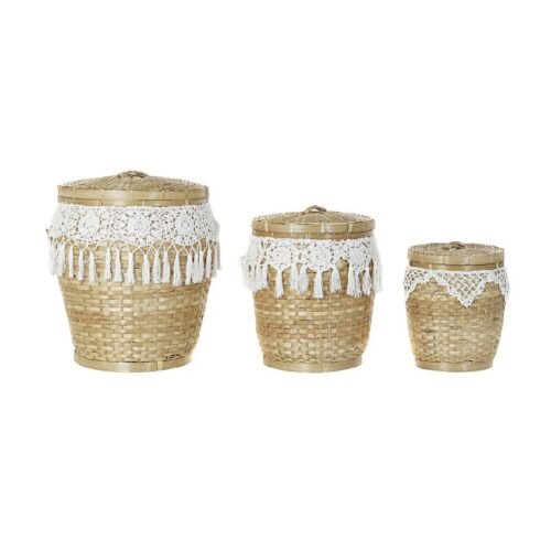 Cesta bambú set 3