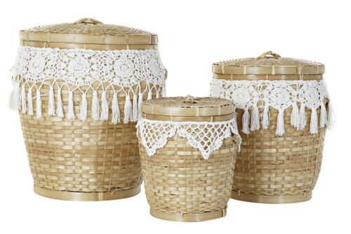Cesta bambú set 3